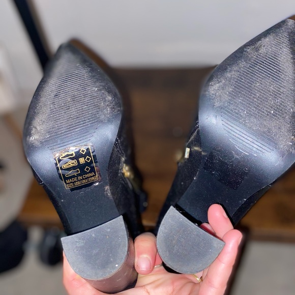 Black Ankle Booties - Picture 2 of 3